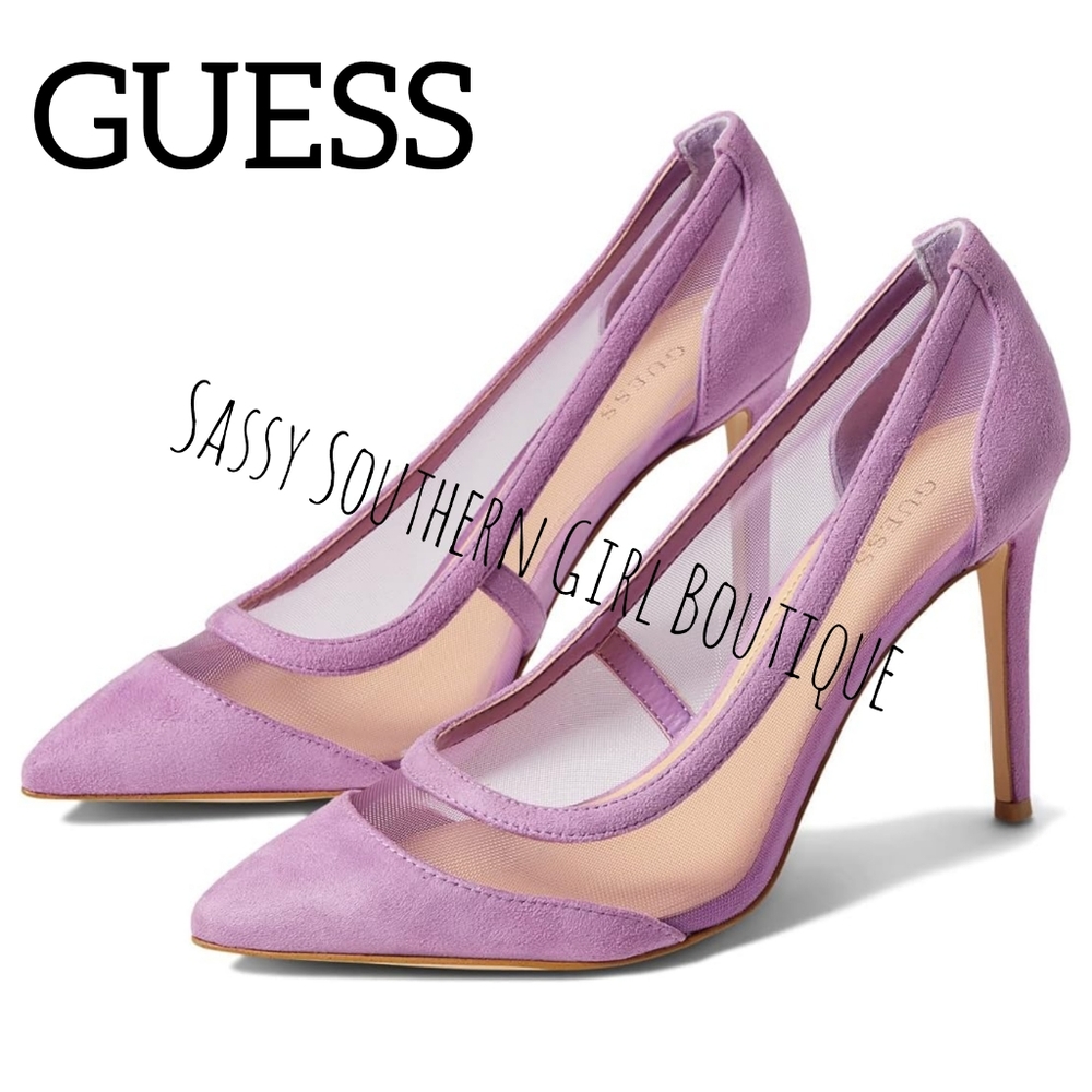 🆕⭐Guess lavender lilac purple sueded pumps
